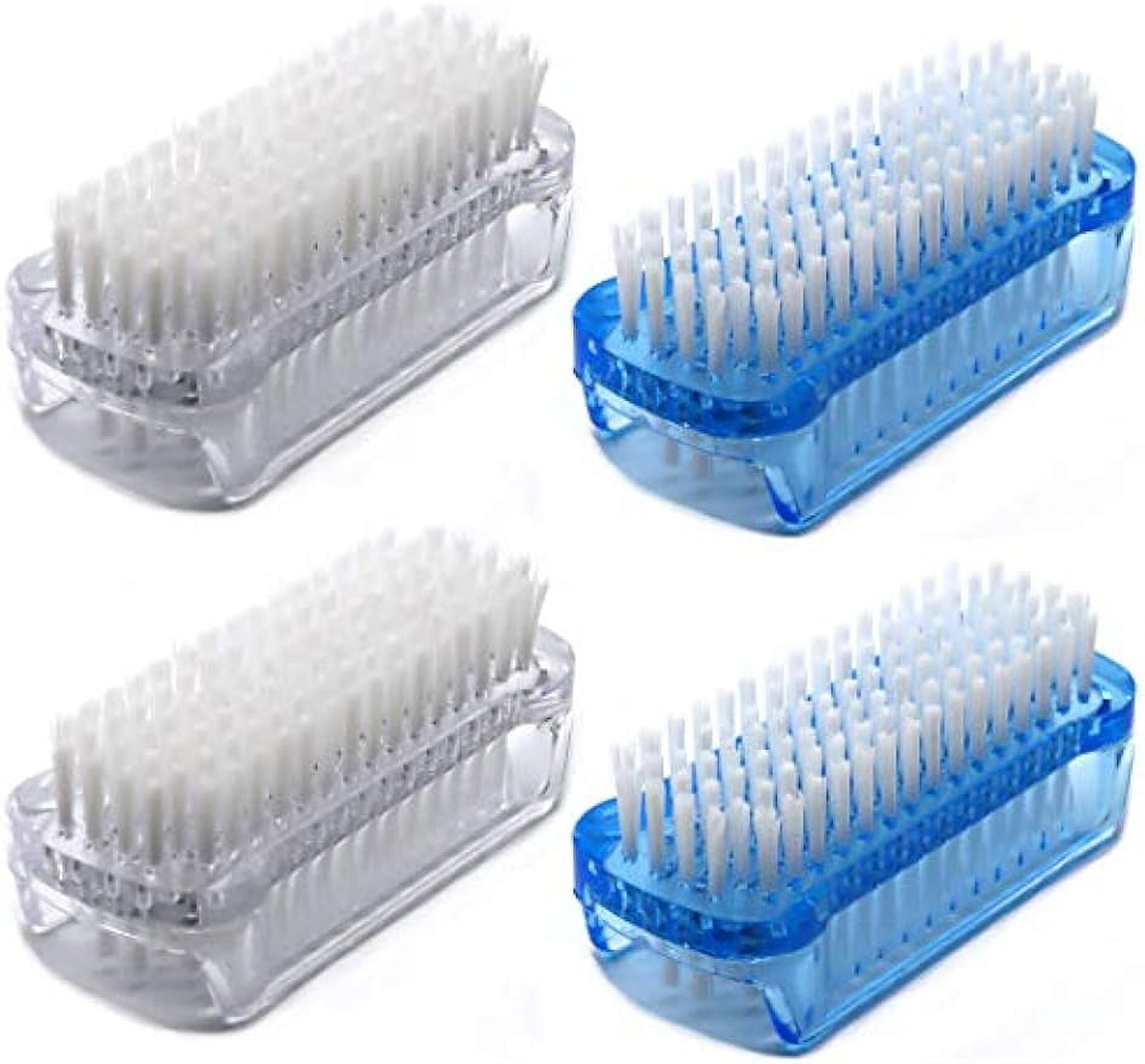 Nail Brush Two Sided Hand Fingernail Scrub Brushes Soft Stiff Bristles