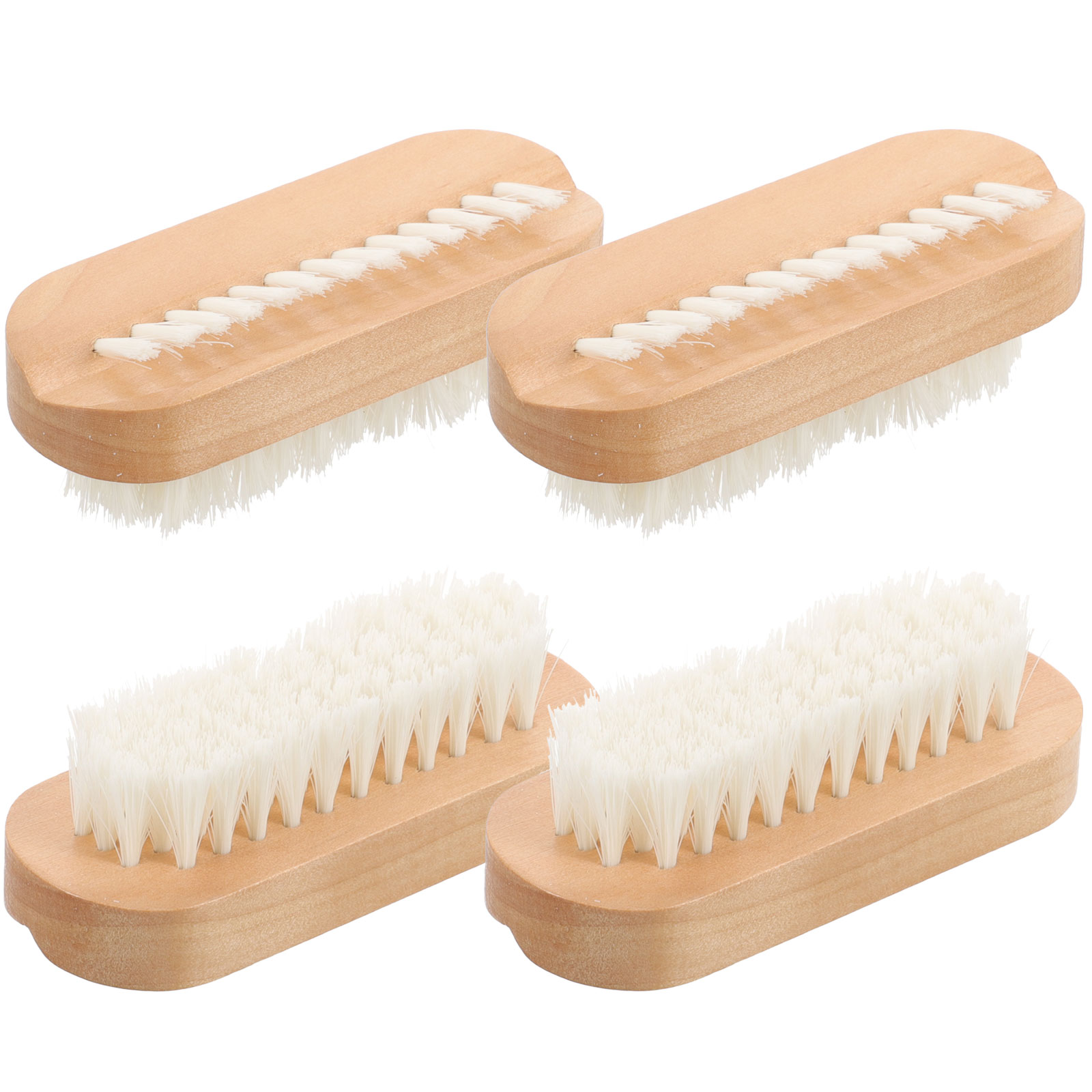 Nail Brush Wooden Manicure Bristle Hair Nails Fingernail for Cleaning