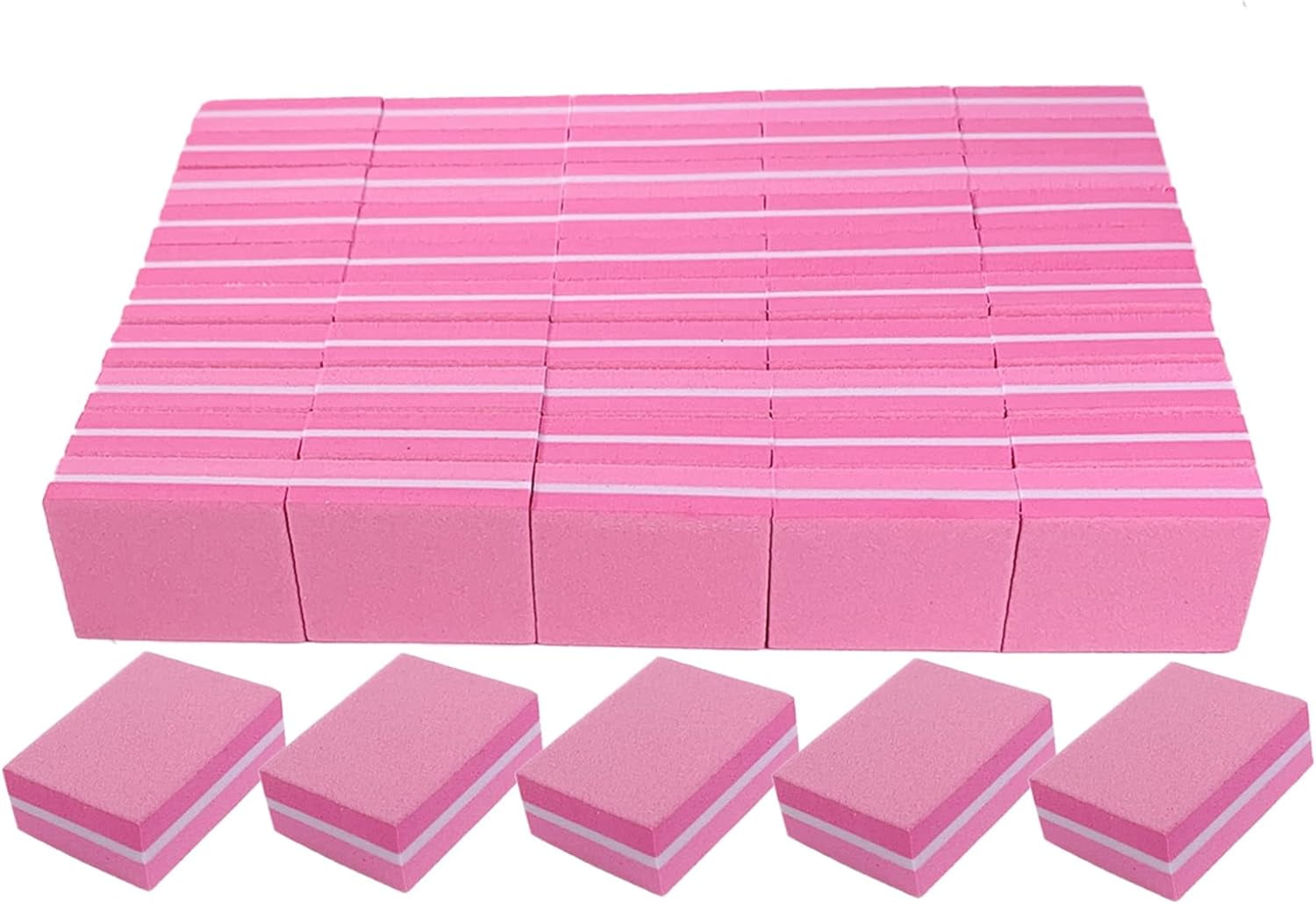Nail Buffers (50 Pack), Mini Buffer Block Nail File for Acrylic Nails