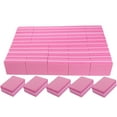 thumbnail image 1 of Nail Buffers (50 Pack), Mini Buffer Block Nail File for Acrylic Nails and Natural Nails, 100/180 Grit Nail Buffer Block Bulk Buffing Blocks for Nail Buff Professional Manicure File Blocks Set Pink, 1 of 7