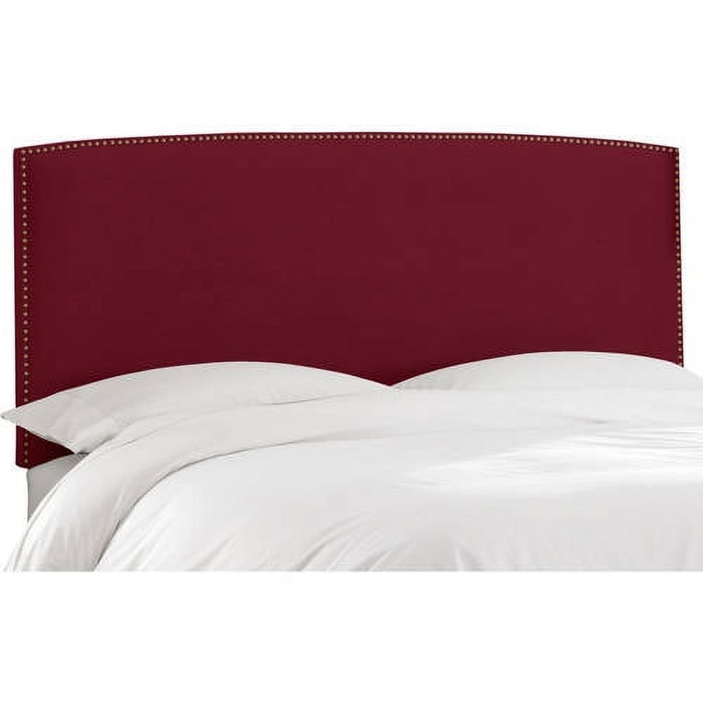 Nail Button Border Velvet Headboard, Multiple Colors and Sizes