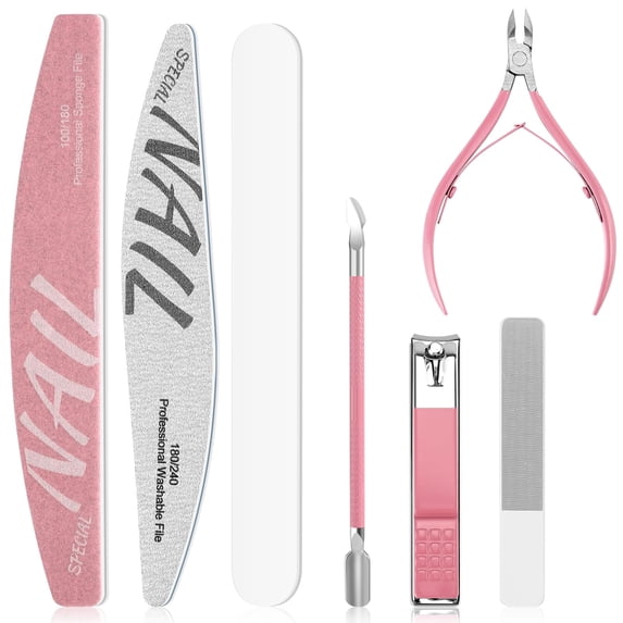 Nail Care Kit,Nail Files and Nail Buffer, Manicure Kit for Women,Cuticle Nippers,Cuticle Trimmer, Cuticle Pusher,Nail Tools,Nail Kit, Pedicure & Manicure Tools,Nail Prep Kit,Gifts for Mom Women