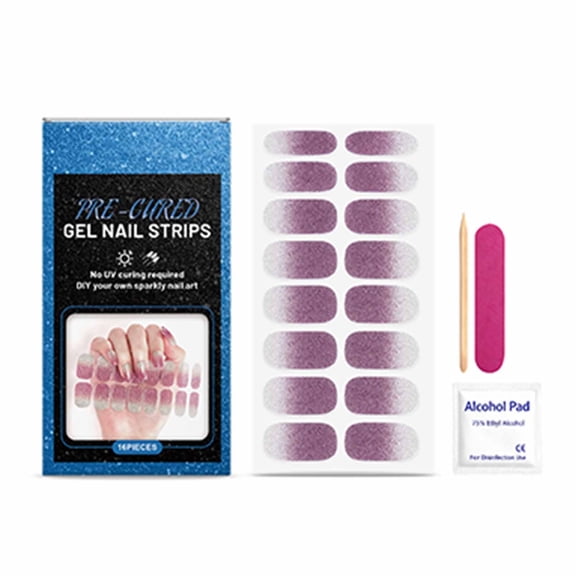 Nail Care Sticker Valentine Decal Set for Manicure Enhancement and Easy Application,One size,Purple