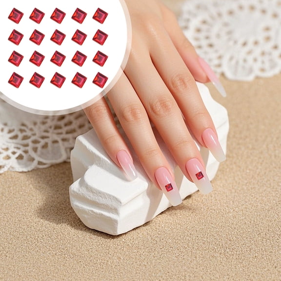 Nail Charms, Nail Rhinestones, 3D Charms for Nails, Colorful Clear Flatback Rhinestones, Multi Shape Pearls Jewels Crystals for Craft, Gifts Stocking Stuffers for Women, 1Pack