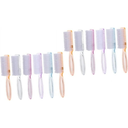Nail Cleaning Brushes 12 Pcs Nail Painting Kit Pedicure Set Nail Cleaner Brush Nail Cleaning Brushes Pedicure Scrub Brushes Nail Brushes for Cleaning Soft Nail Brush Toe Brushes