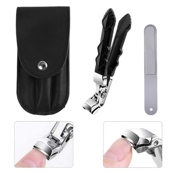 Nail Clipmaster Pro Upgraded Easy Trimming Large Angled Head Wide Jaw Opening Long Handle Clipper for Thick Nails Seniors Men Women
