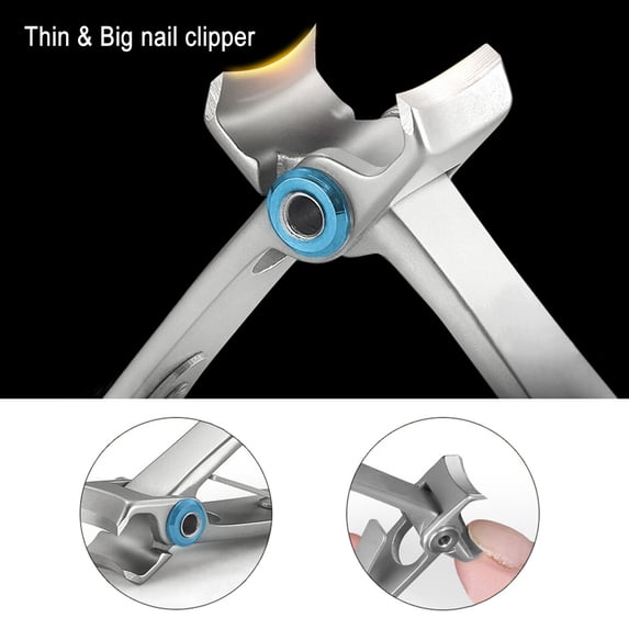 Nail Clipper Cutter Nail Cutting Trimmer Toenail Fingernail Cutter Stainless Steel Toenail Clippers for Thick Nails