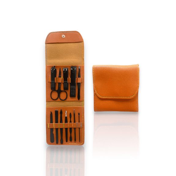 Nail Clipper and Facial Care Tool Set- 12 in 1 Piece Manicure, Pedicure and Beauty Tool Set for Fingernail Toenail and Face Grooming Travel Mani Pedi Kit