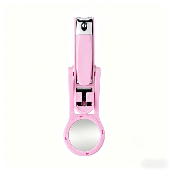 Nail Clipper with Magnifying Glass, Stainless Steel Sharp Cutter, Ergonomic Non-Slip Handle, Portable Nail Trimmer for Seniors, Men, Women & Kids with Thick Nails