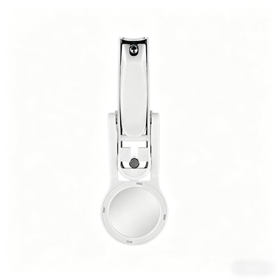 Nail Clipper with Magnifying Glass, Stainless Steel Sharp Cutter, Ergonomic Non-Slip Handle, Portable Nail Trimmer for Seniors, Men, Women & Kids with Thick Nails