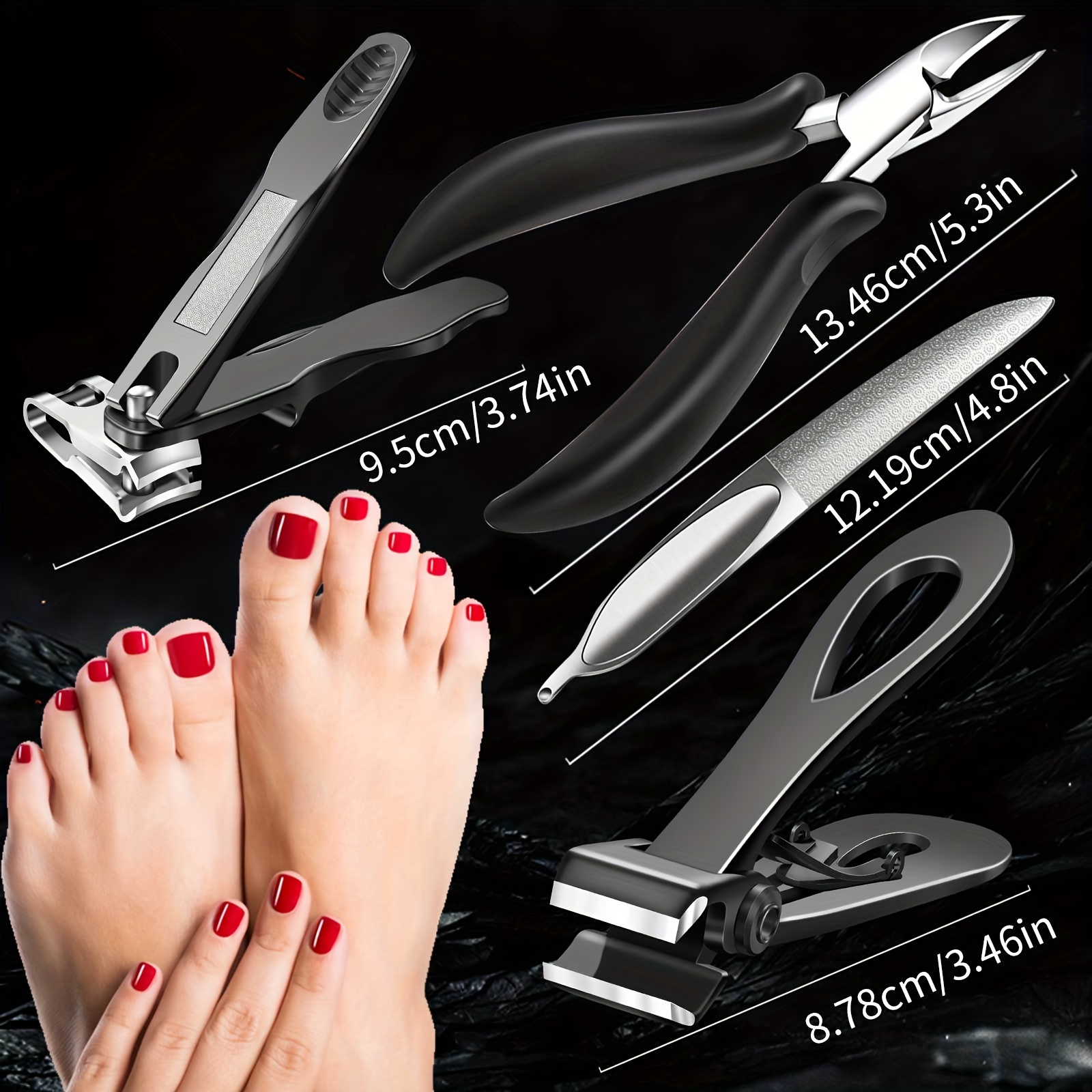 Nail Clipper Set, Toenail Clippers For Seniors Thick Toenails, Toe Nail