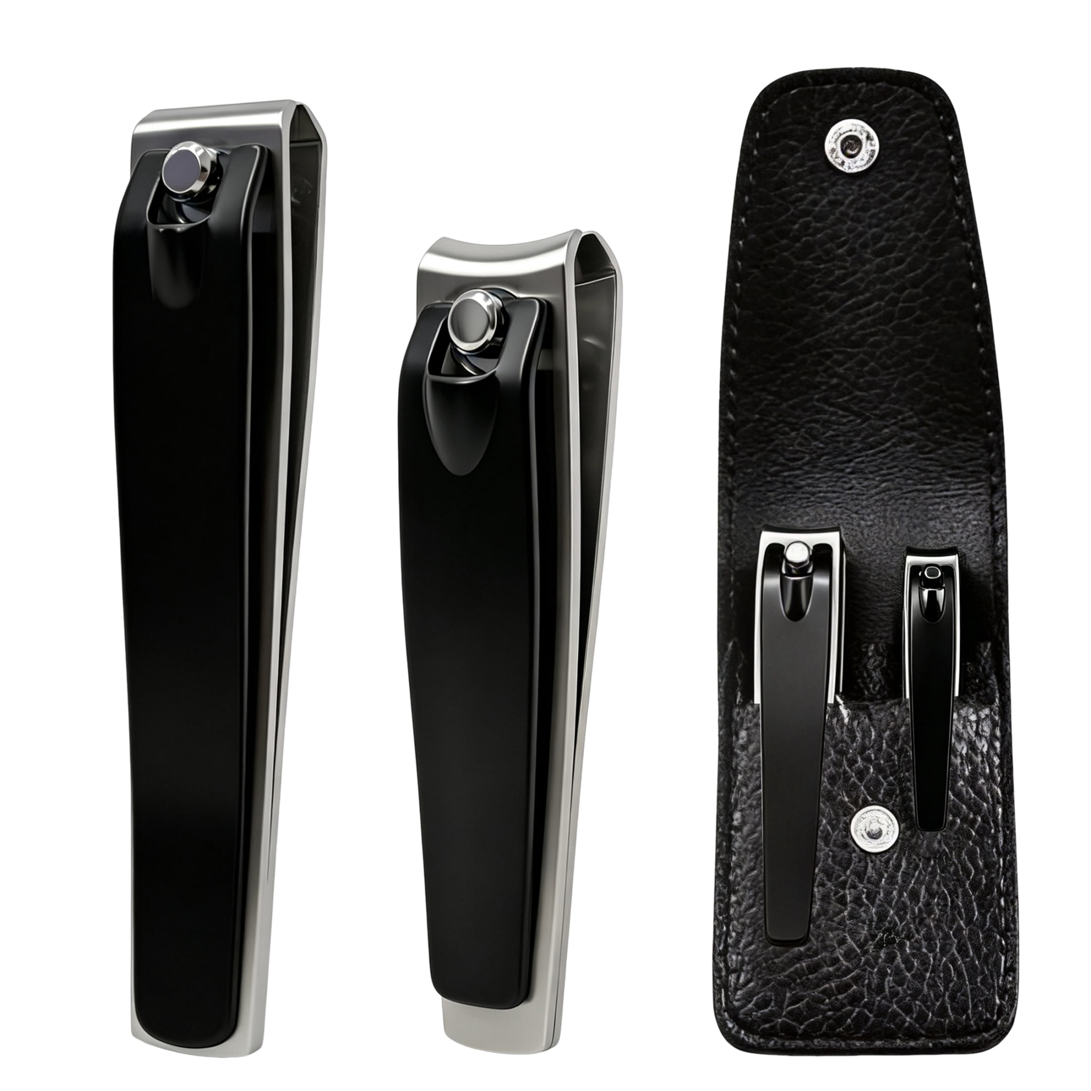 GARITIN Nail Clippers Set, Stainless Steel Fingernail & Toenail Cutters with Storage Case