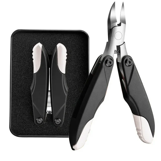 Nail Clippers, 3 in 1 Folding Toenail Clippers, for Ingrown or Thick