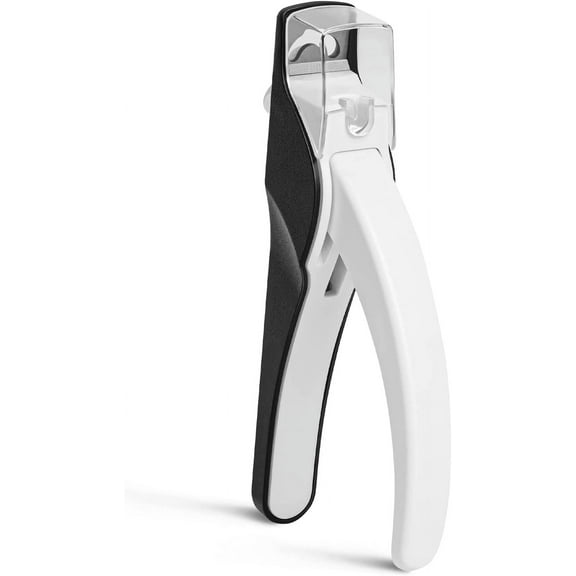 Nail Clippers for Acrylic Nails, Adjustable Stainless Steel Acrylic Nail Clippers, Professional Nail Cutter Trimmer for False Nail Tips Fake Nails, Manicure Nail Salon Tool, Black & White