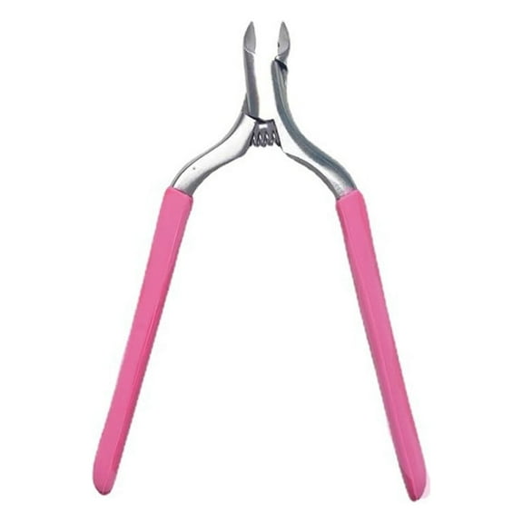 Nail Clippers Clearance! Beauos Cuticle Trimmer Cuticle Nippers Cuticle Cutter Stainless Steel Cuticle Remover Pedicure Manicure Tools for Fingernails and Toenails, Hot Pink 1X Exfoliating Scissors