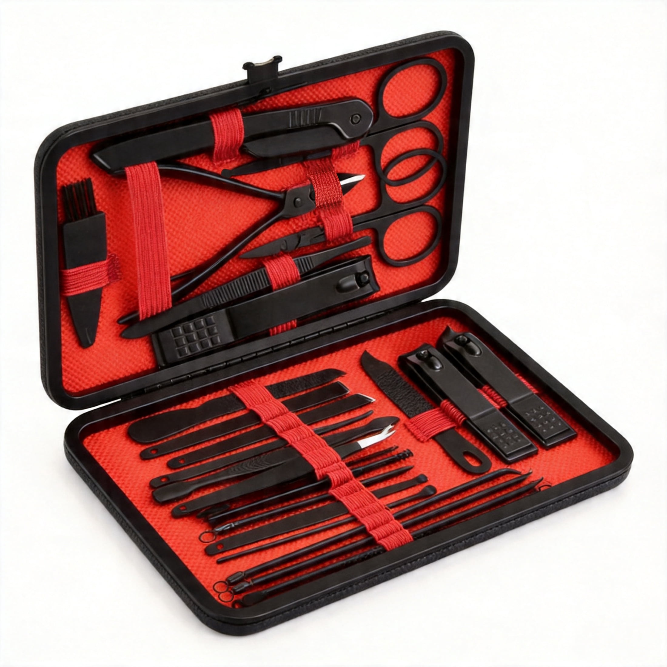 24Pcs Nail Clipper Manicure Set, Professional Nail Care Kit for Adults, Stainless Steel Manicure Tools with Storage Case, Ideal Gifts for Men Women Father Mother