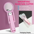 thumbnail image 1 of Nail Clippers With Magnifier Under $5! Yannianjz Nail Clippers with Magnifying Glass, Large Toenail Clippers for Elderly, Anti-Splash Nail Cutter, Professional Manicure Pedicure Tool, Easy Grip, 1 of 7