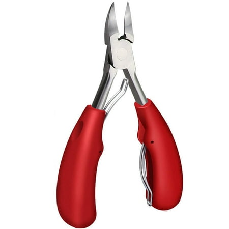 Nail Clippers, Precision Toenail Clippers for Thick or Ingrown Toenails - Thick Nails(Red)