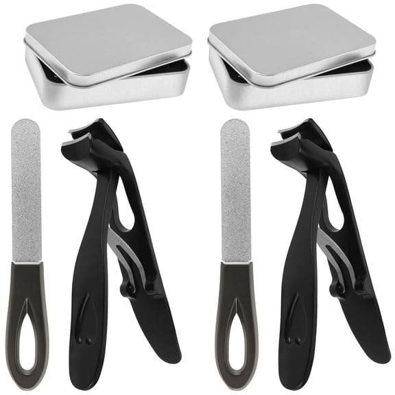 Nail Clippers for Seniors Angled Head Ergonomic Toenail Clippers with Wide Jaw Opening Functional Fingernail Clippers with Nail File Convenient Nail Trimmer for Men Women