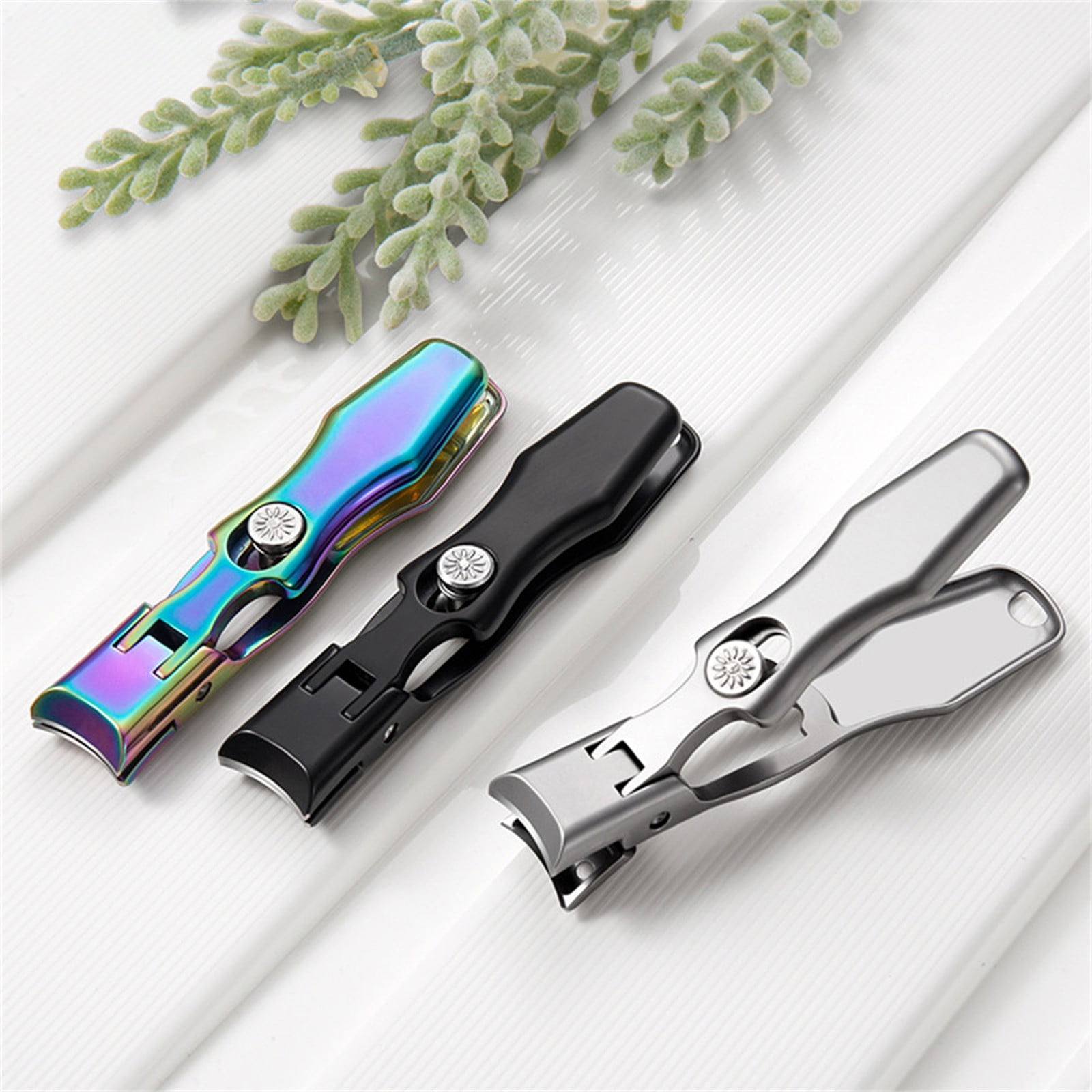Nail Clippers for Seniors Thick Nails, Large Angled Head Ergonomic