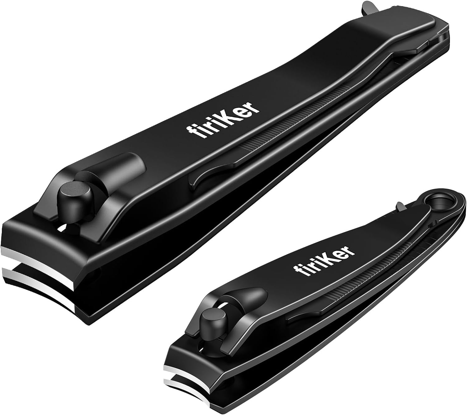 Nail Clippers Set, Heavy Duty Black Matte Stainless Steel nail Clipper