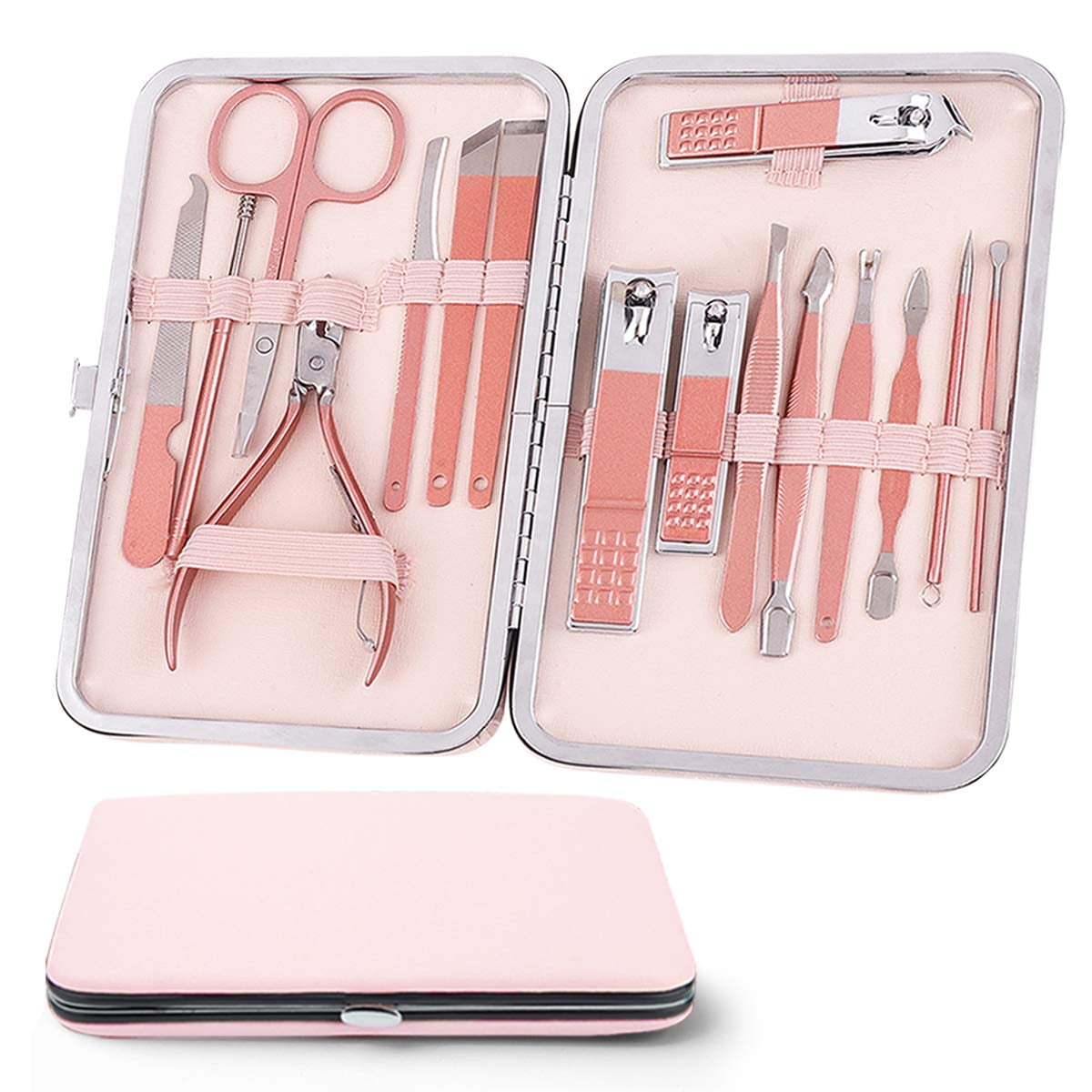 FERYES Nail Care Kit Manicure and Pedicure Set – Includes Toenail Clipper,  Nail Cutter, Nail File and Cleaner – 5 PCS Nail Trimmer Set