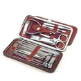 thumbnail image 1 of Nail Clippers Set Professional Stainless Steel Pedicure Kit Nail Scissors Grooming Kit Nail Tools Manicure Pedicure Set 19Pcs Portable Travel Case Red, 1 of 3
