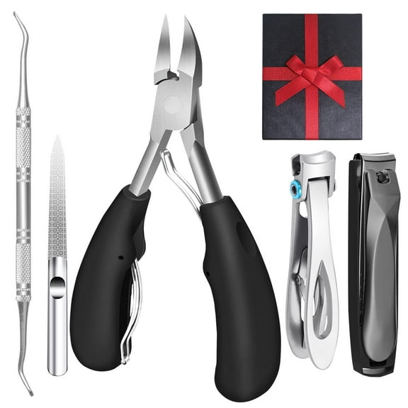 Nail Clippers Set, Toenail Clippers for Seniors Thick Toenails, Professional Stainless Steel Fingernail Clippers for Manicure Pedicure Tools
