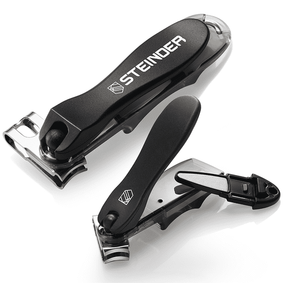 Nail Clippers, Steinder® Easy 360 Rotation Nail Clippers Set Made in Korea / Gift for Men & Women Convenient for Thick Toe Nail.
