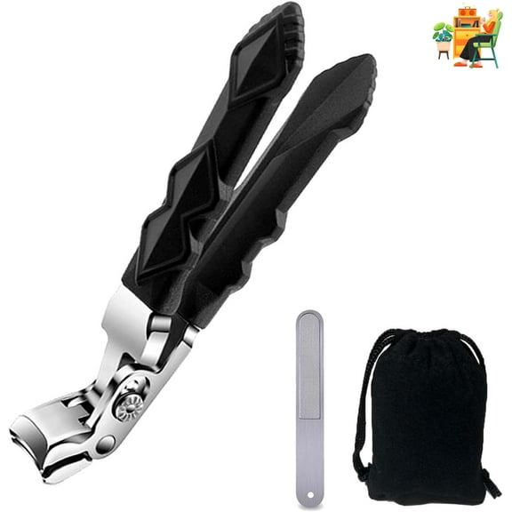 Nail Clippers,Toenail Clippers, Large Angled Head Toenail Clippers with Wide Opening, for Seniors Thick Toenails