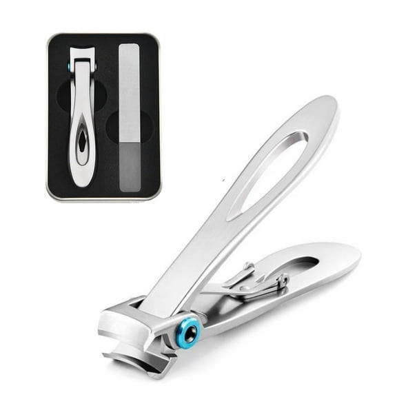 Nail Clippers for Toenails,Extra Sharp Clippers for Thick & Ingrown Nails,Heavy Duty Stainless Steel Cutter with Easy Grip for Seniors & Arthritic Hands (White)