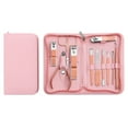 thumbnail image 1 of Nail Clippers and Beauty Tool Portable Set, Stainless Steel Manicure Set 12 in 1,for Home, Workplace, Outdoor Travel, Gift - Pink, 1 of 5