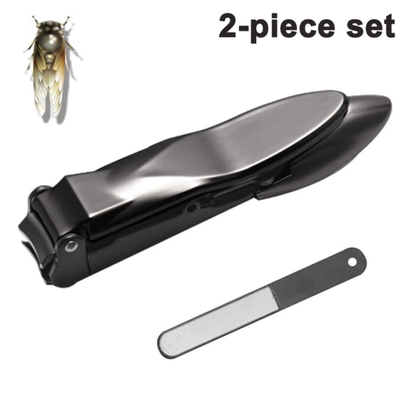 Nail Clippers for Ingrown Toenail for Men, Seniors, Adults.Deluxe Sturdy Stainless Steel Big,Black