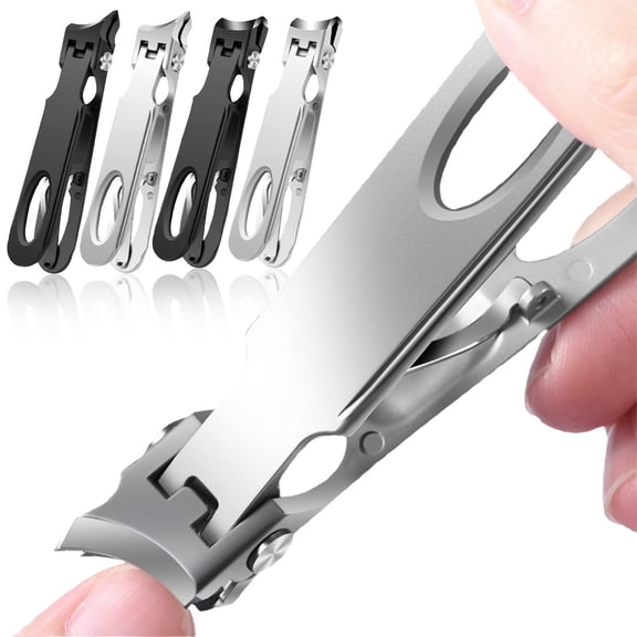 Nail Clippers for Ingrown Toenails, Wide Jaw Opening, Ultra Sharp Slant Curved Cutting Edge Nail Cutter