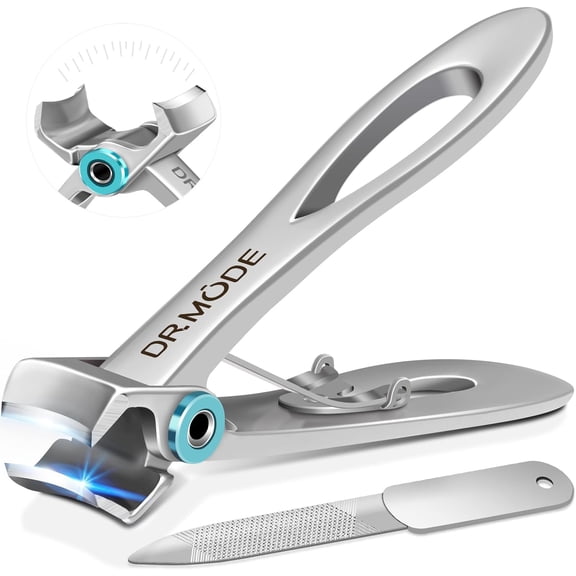 Nail Clippers for Men Thick Nails - Large Toe Senior with Wide Jaw Opening, Sharp Finger Adult Cutter Tough