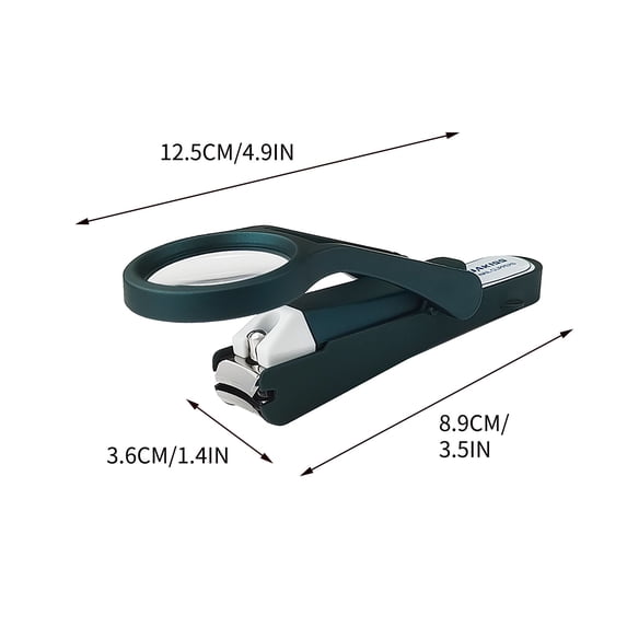 Nail Clippers for Seniors Stainless Steel Large Opening Ergonomic Handle 125 mm Portable Toenail and Fingernail Clipper
