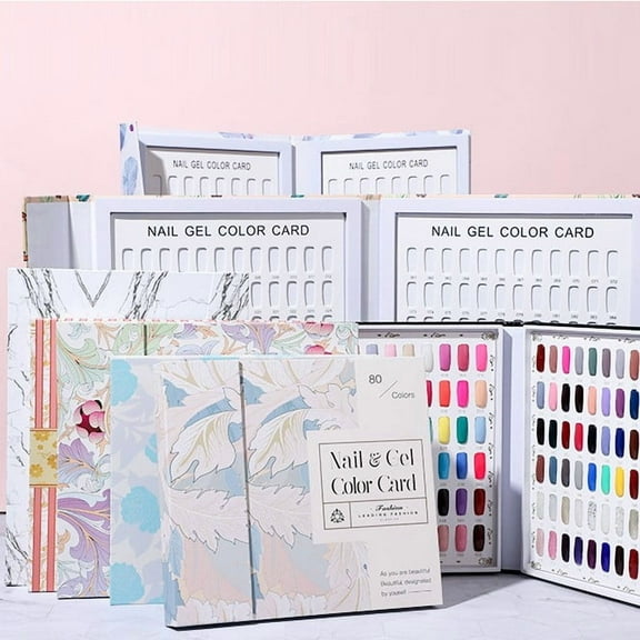 Nail Color Card Display Board Sample Style