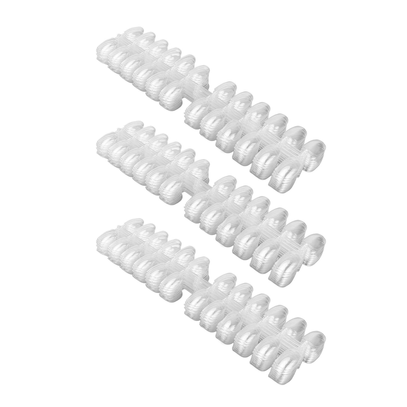 Nail Color Display Tips, 3 Pack DIY Practice Skills Professional Clear