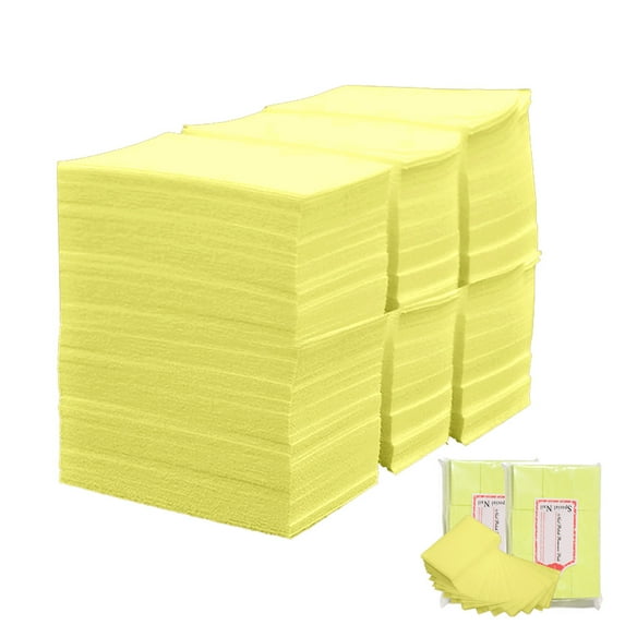 Nail Cotton Pads,for Nail Alcohol Polish Removal,Nail Wipes,Gel Nail Polish Remover tools Lint Free Nail Wipes Cotton Pads Nail Remover Pads-yellow