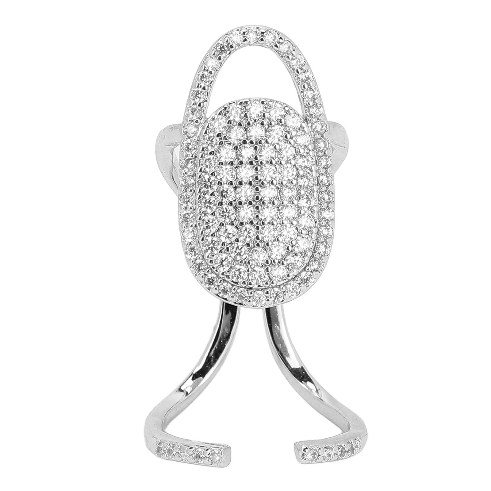 Nail Cover Rings Adjustable Size Beautiful Practical Wear Easily Safe