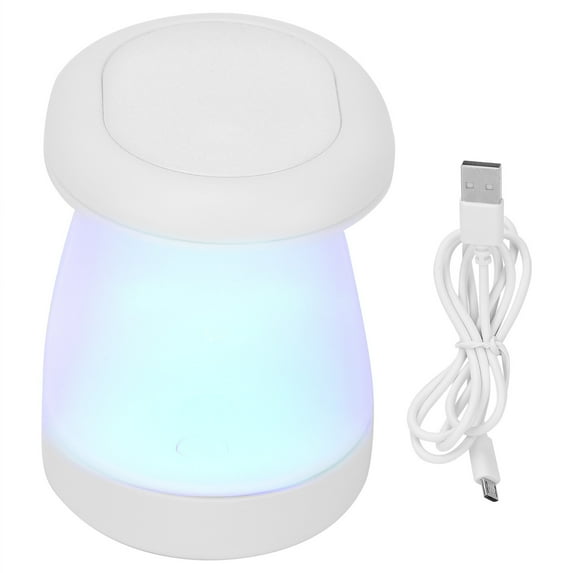 Nail Curing Machine, Dual LED Light Source 16W Nail Drying Machine With USB Cable For Home Use White