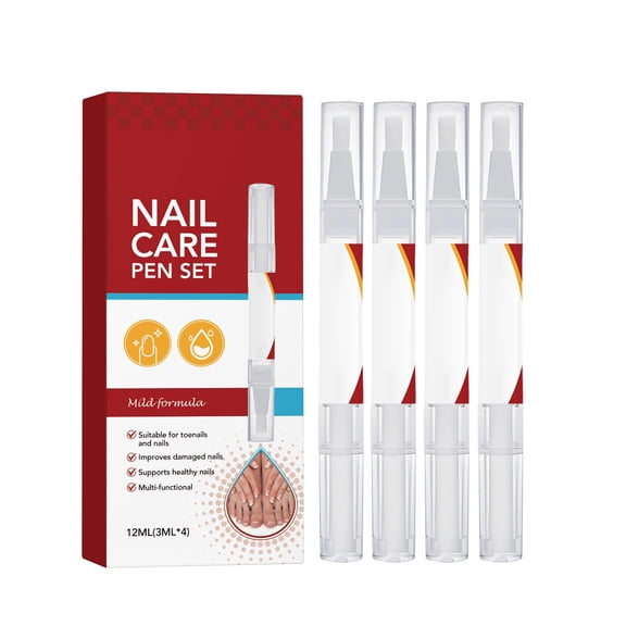 Nail Cuticle Pen Set For Strengthening And Deep Nourishing 12Ml 4 Pack