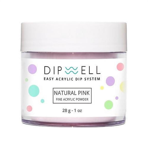 Nail DIP Powder, Pink & White, French Style, Dipping Acrylic For Any Kit or System by DipWell (Natural Pink)