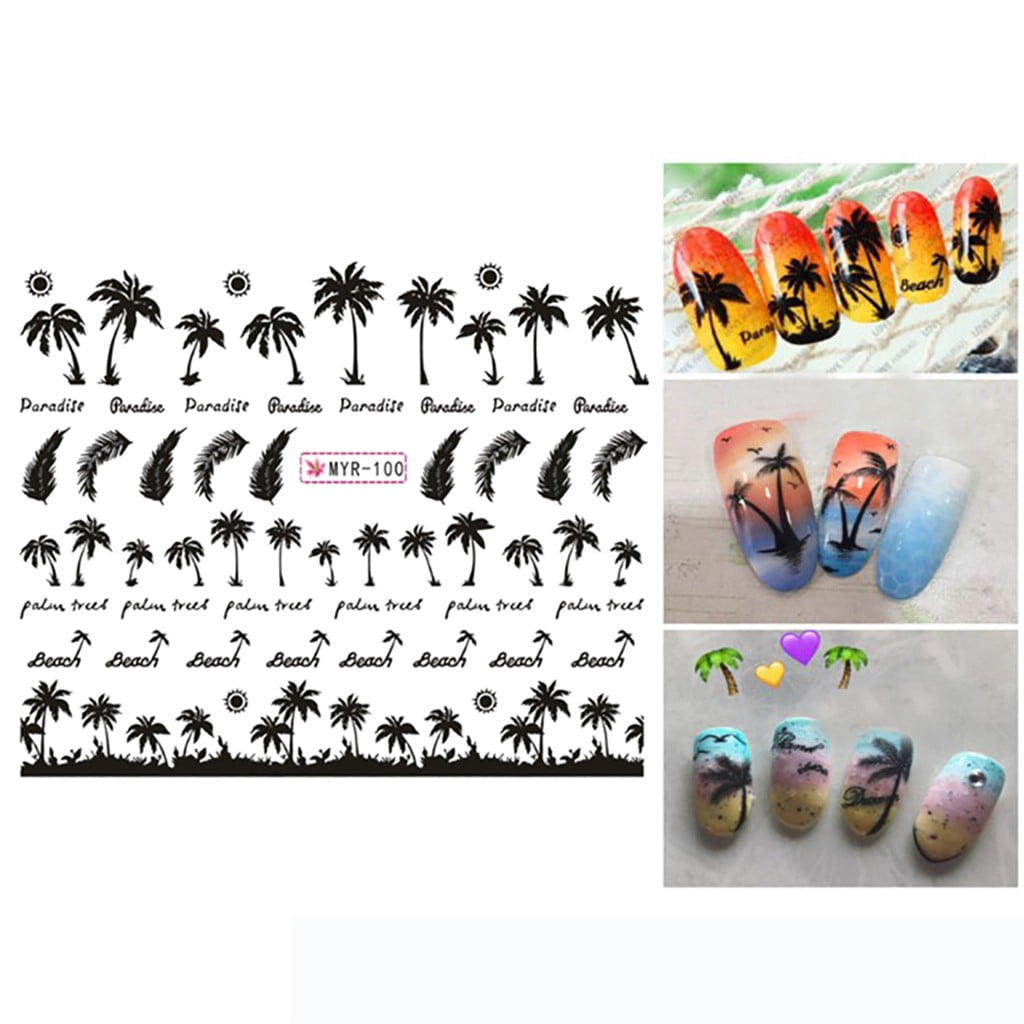 Nail Decals Designer Nail Sticker Polish Glitter Kids Fingernail Polish Dryer Full Nail Wraps Neon Nail Arr Stick Alien Nail Decals Joyful Nail Stickers Designer Color Street Nail Strips Sands Toenail
