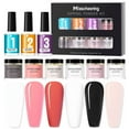 thumbnail image 1 of Nail Dipping Powder Colors Set Nail Manicure Nail Art Kit Base Top Coat Dip Powder Saver-Glowing Attraction Collection Dipping Powder Set, 1 of 3