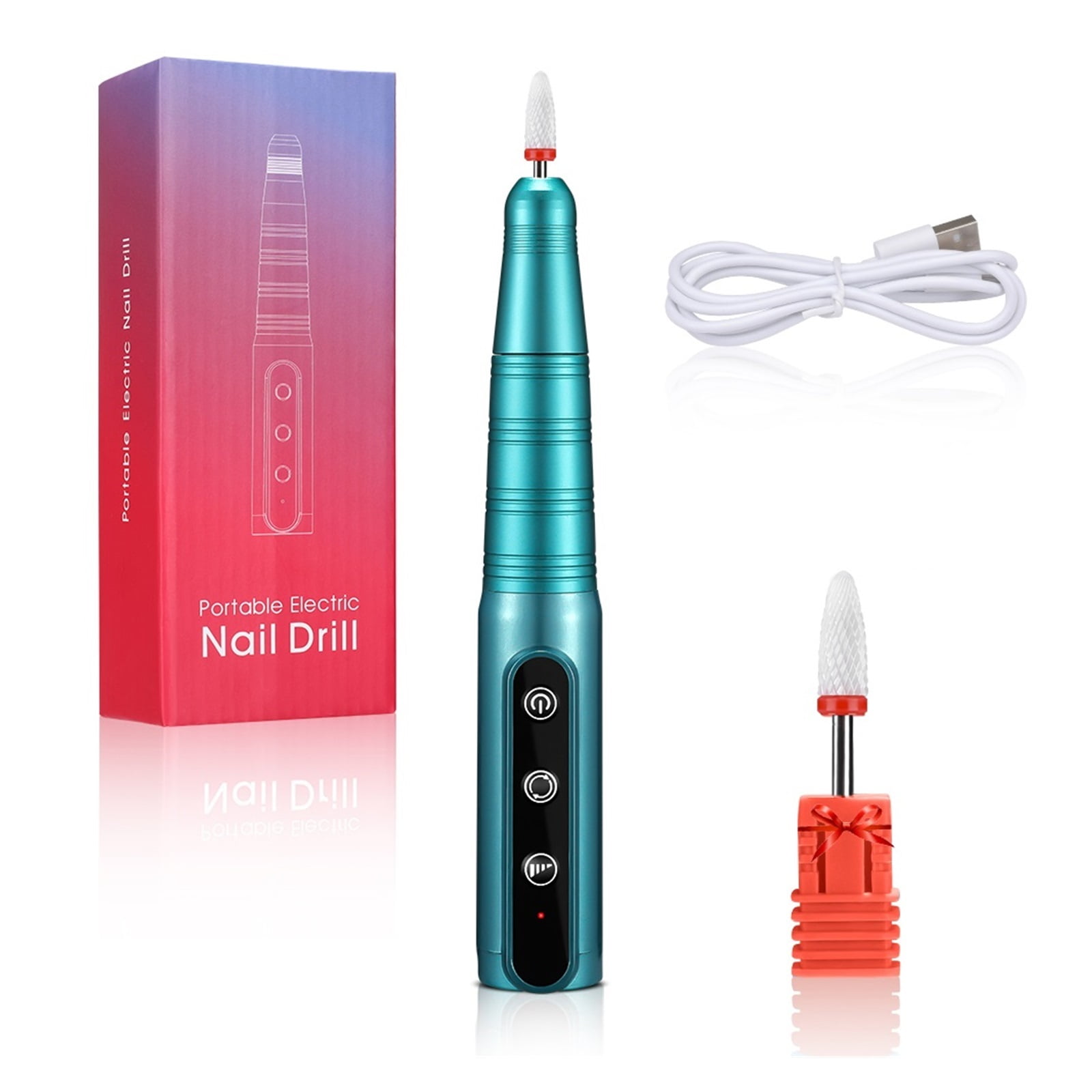 Nail Drill 35000 RPM Professional Nail Drill Machine, Electric Nail Polishing Set, Manicure Pedicure Salon Nail Tools ,Low Noise