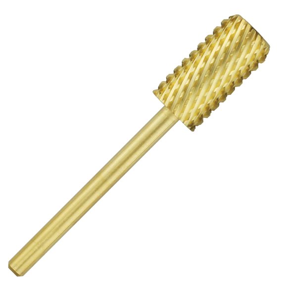 Nail Drill Bit for Reverse Use, Large Barrel XC Coarse E File Bit for Electric Manicure Drill Machine, Chamfer Design