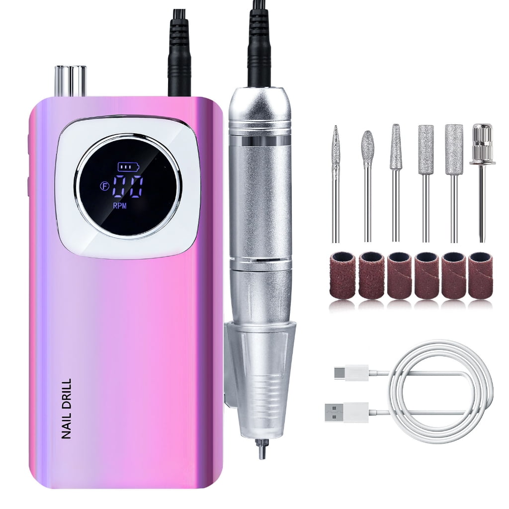 Nail Drill Electric Nail File Machine Nail Drill Machine for Acrylic Gels Nails
