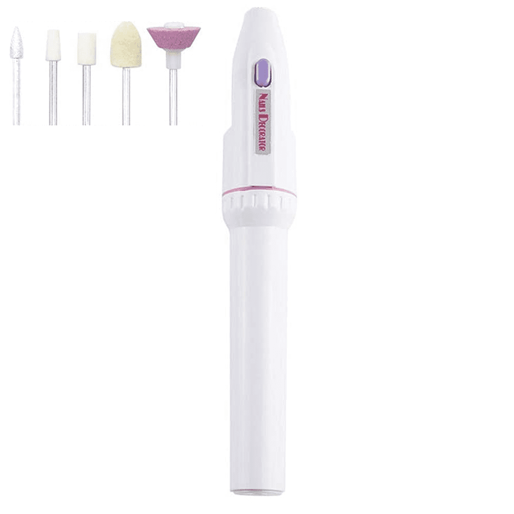 Nail Drill Kit Electric Nail File with 5 Attachments Electric Manicure Set with Adjustable Speed Nail Dremel for Manicure and Pedicure