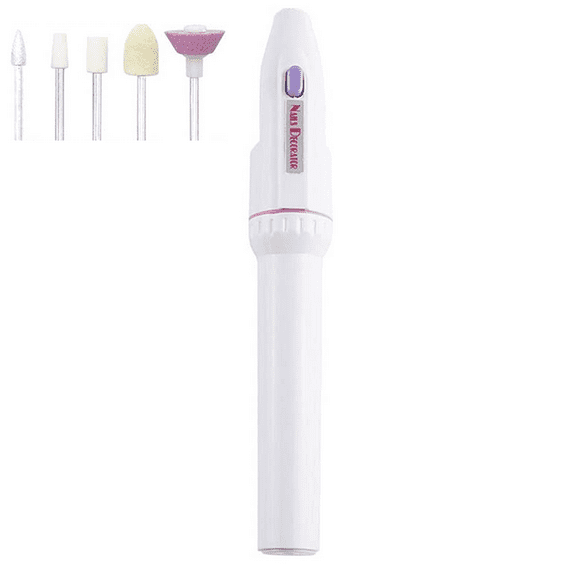 Nail Drill Kit,Electric Nail File with 5 Attachments,Electric Manicure Set with Adjustable Speed,Nail Dremel for Manicure and Pedicure